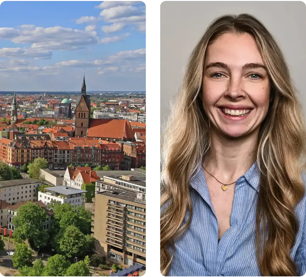 Lia Schlüsselburg Geschäftsführerin und Bild von Hannover